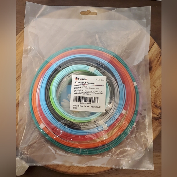 3D Pen Printer 1.75mm Filament Mika3D 24 Colors New In Package Clear and Solid - Picture 1 of 11